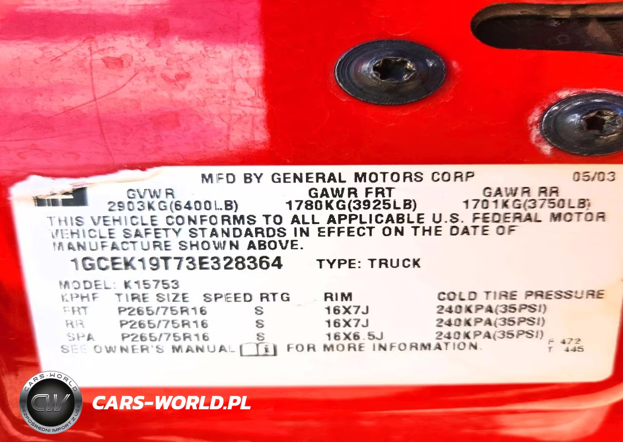 2003 Chevrolet Silverado K1500 VIN:1GCEK19T73E328364 - 12