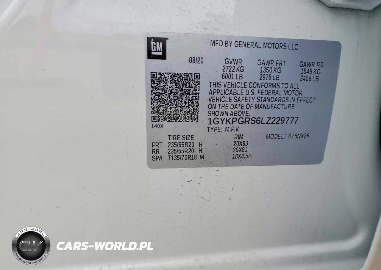 2020 Cadillac Xt6 Sport VIN:1GYKPGRS6LZ229777 - 12