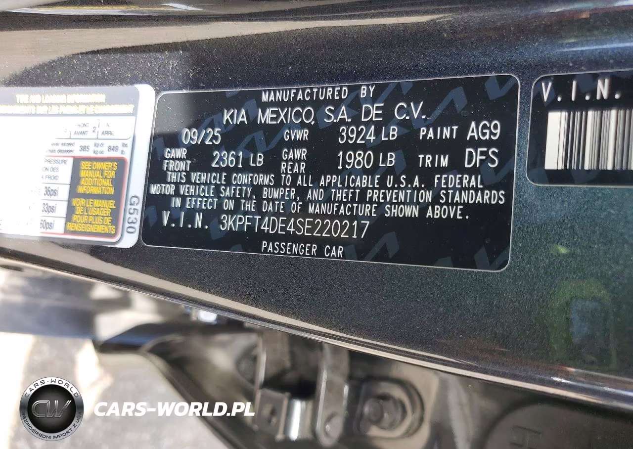 2025 Kia K4 Lx VIN:3KPFT4DE4SE220217 - 13