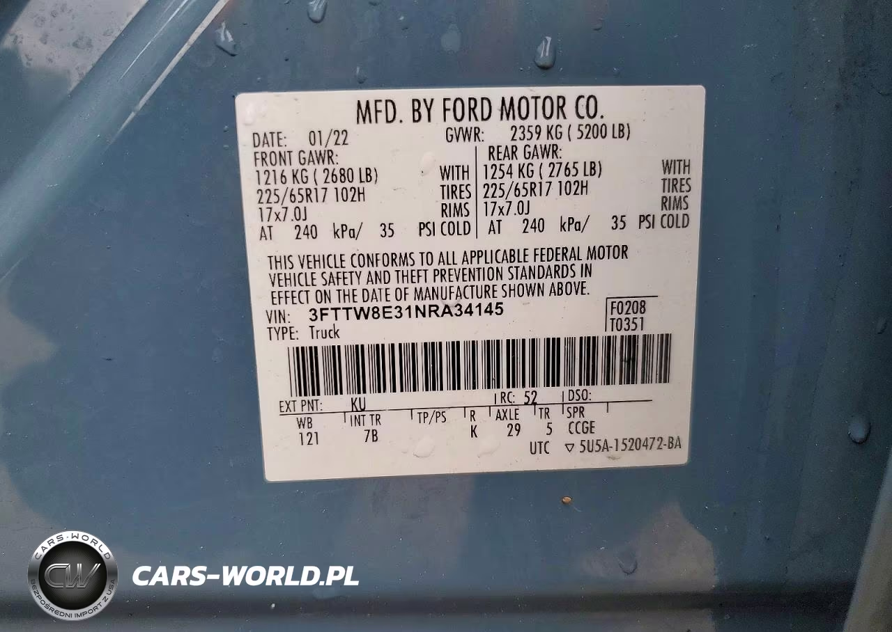 2022 Ford Maverick Xl VIN:3FTTW8E31NRA34145 - 13