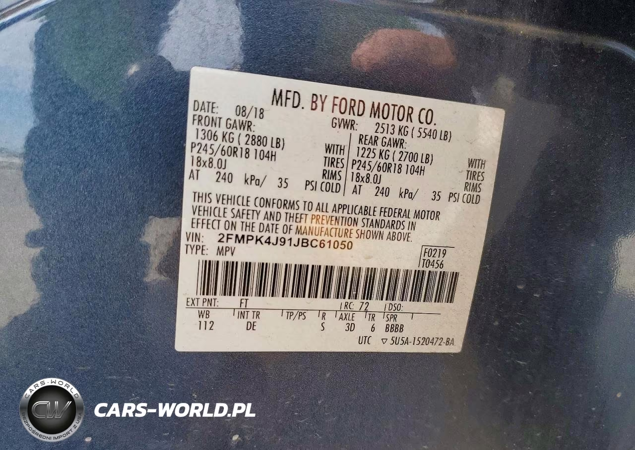 2018 Ford Edge Sel VIN:2FMPK4J91JBC61050 - 14