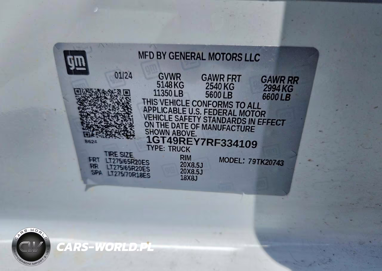2024 GMC Sierra K2500 Denali VIN:1GT49REY7RF334109 - 14