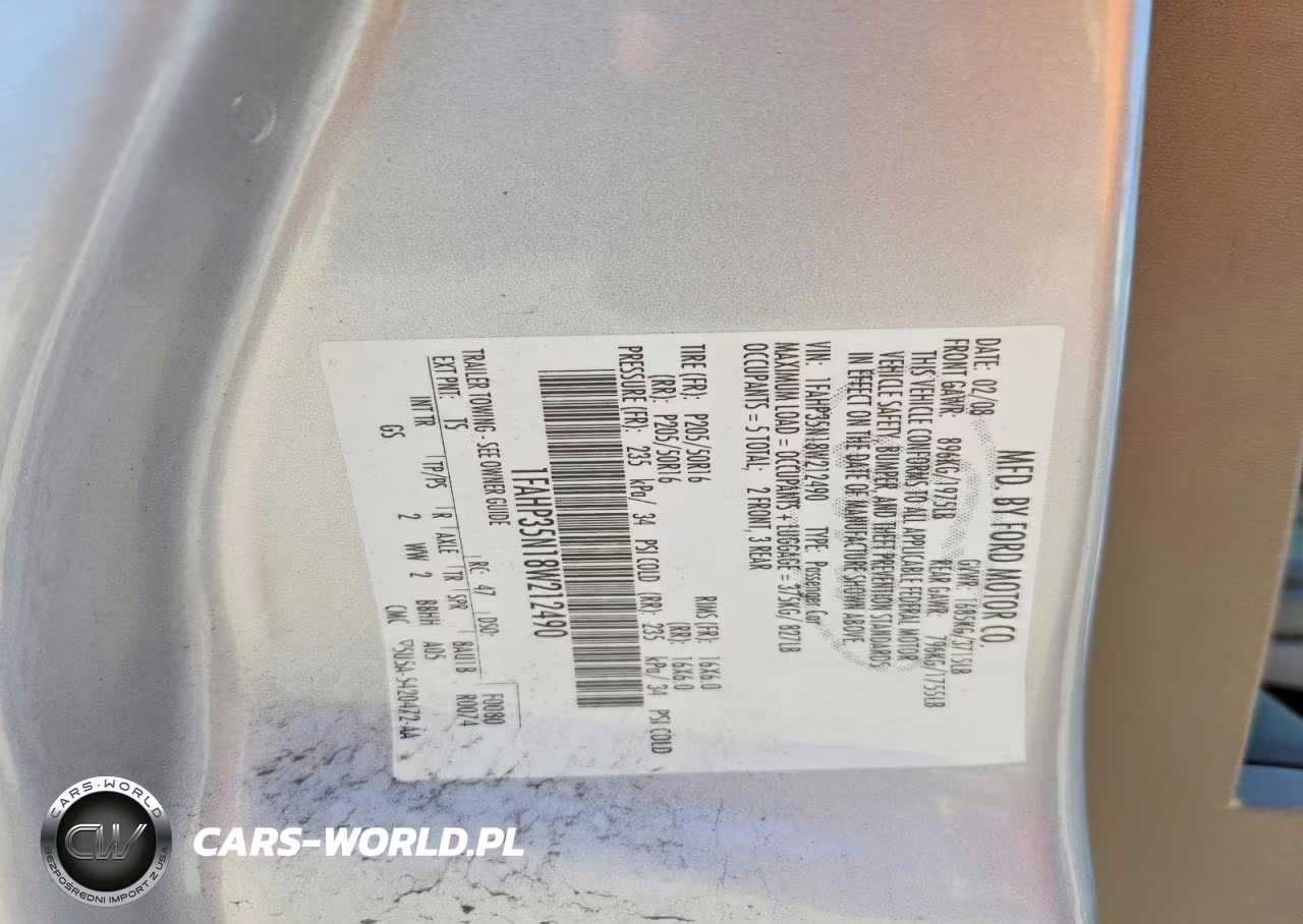 2008 Ford Focus Se VIN:1FAHP35N18W212490 - 13