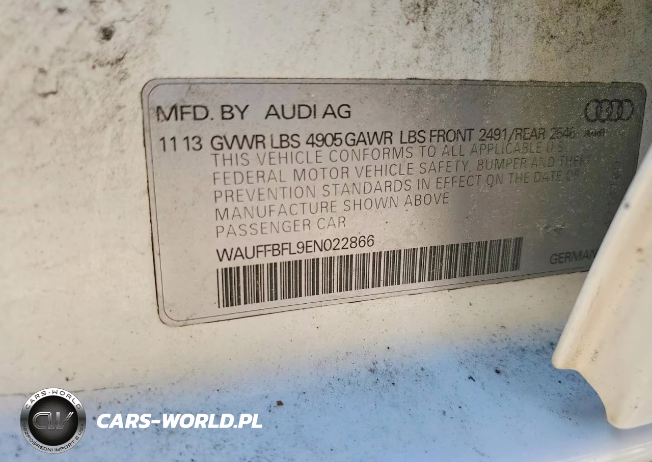 2014 Audi A4 Premium Plus VIN:WAUFFBFL9EN022866 - 12