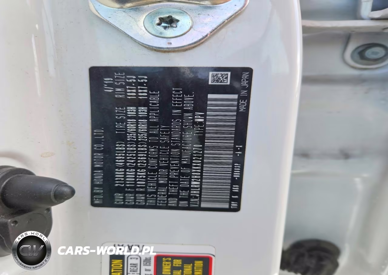 2019 Honda Cr-V Exl VIN:JHLRW2H8XKX021270 - 13