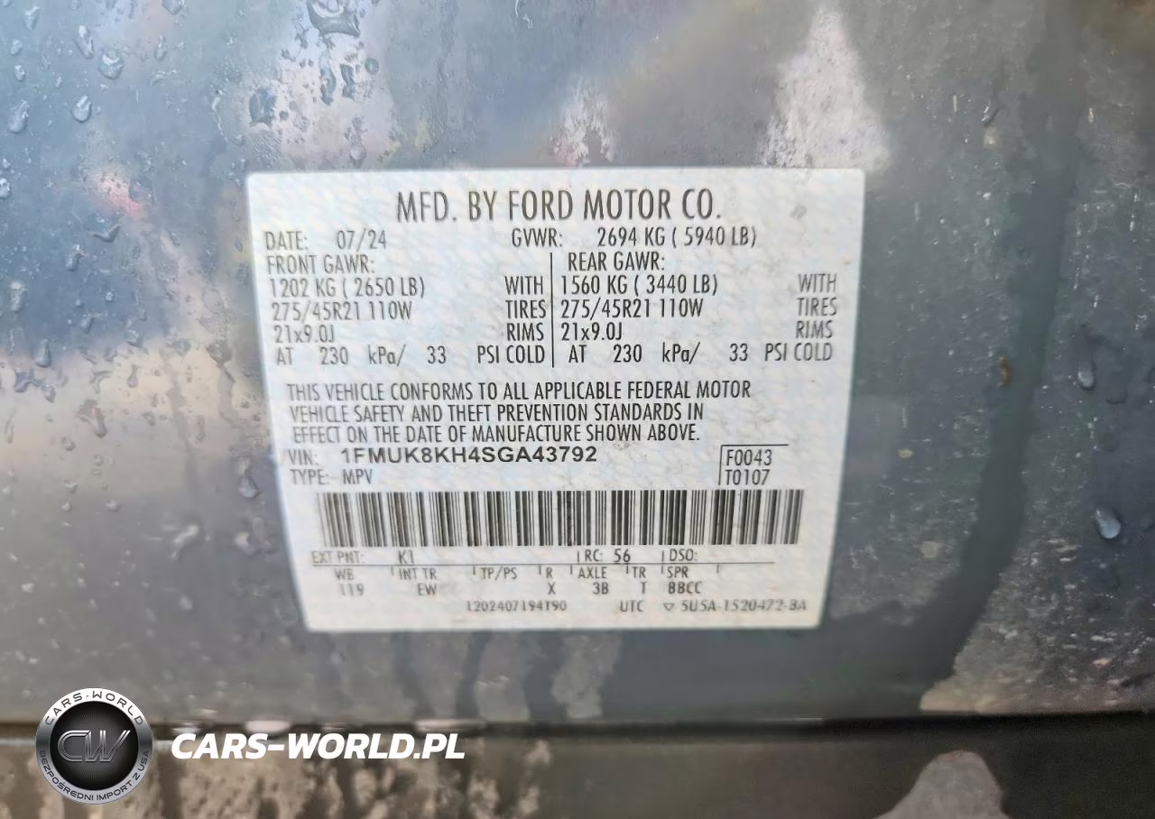 2025 Ford Explorer St-Line VIN:1FMUK8KH4SGA43792 - 13