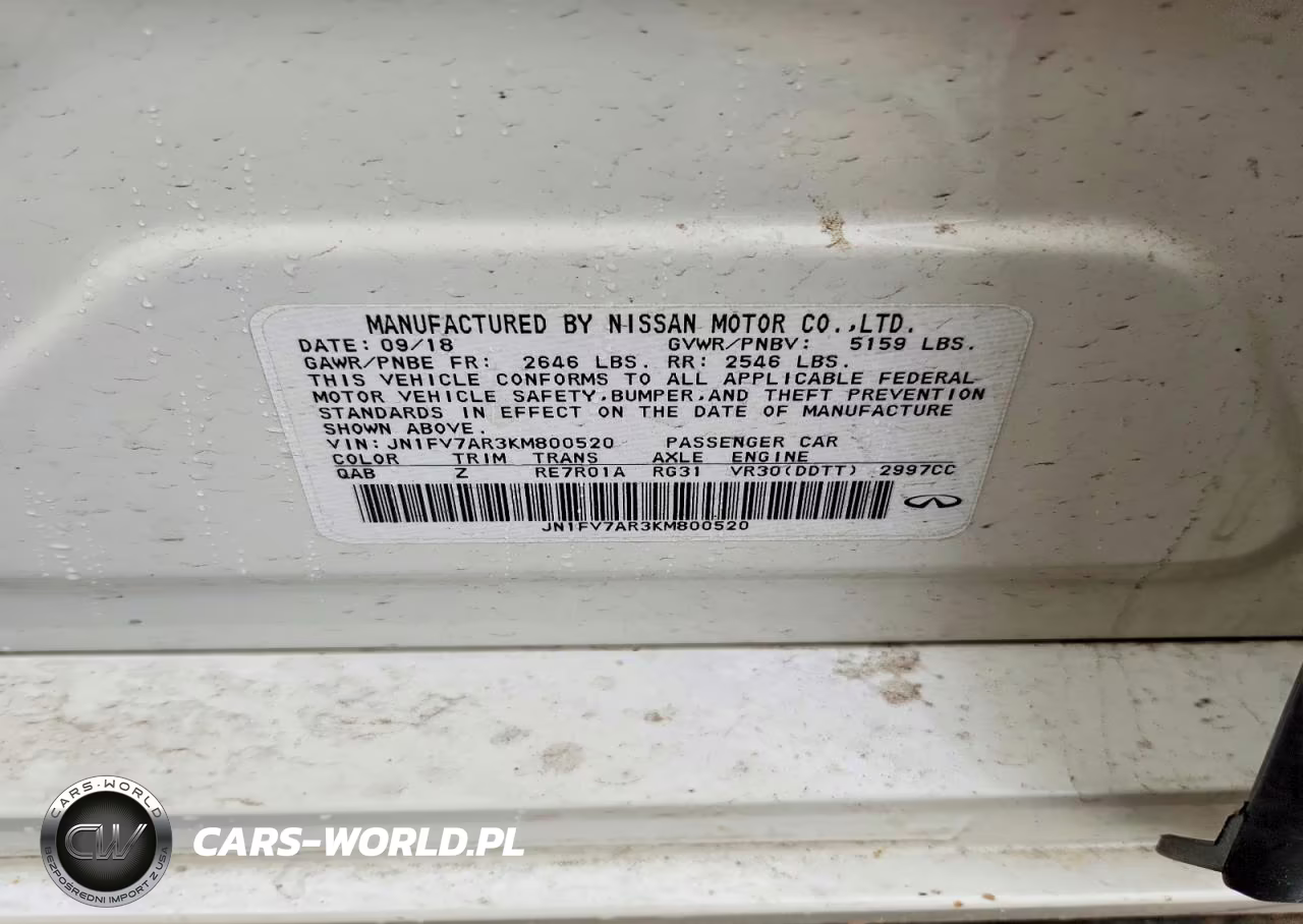2019 Infiniti Q50 Red Sport 400 VIN:JN1FV7AR3KM800520 - 12