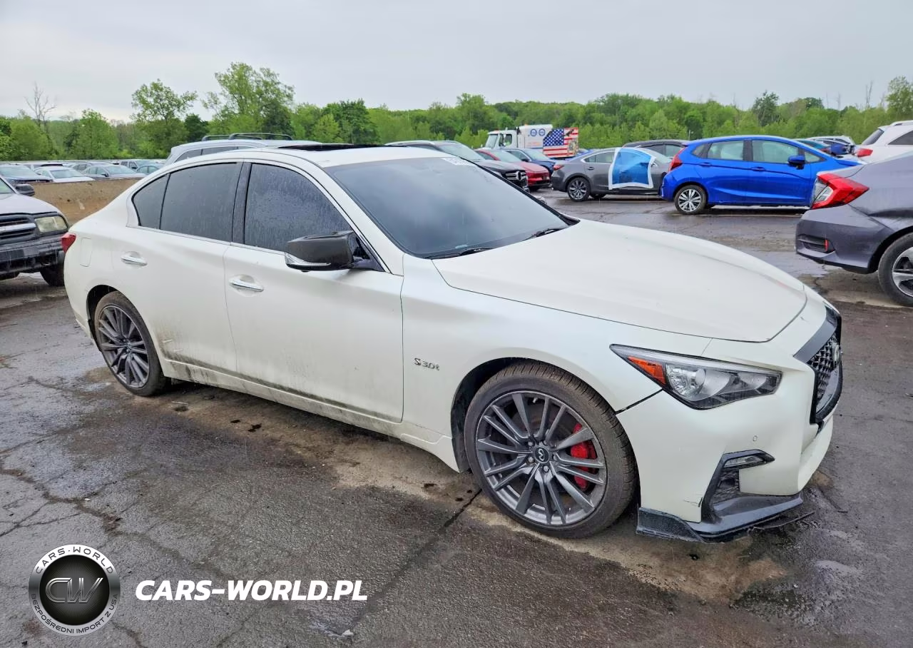 2019 Infiniti Q50 Red Sport 400 VIN:JN1FV7AR3KM800520 - 4