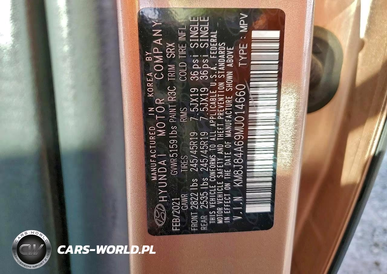 2021 Hyundai Nexo Limited VIN:KM8J84A69MU014660 - 13