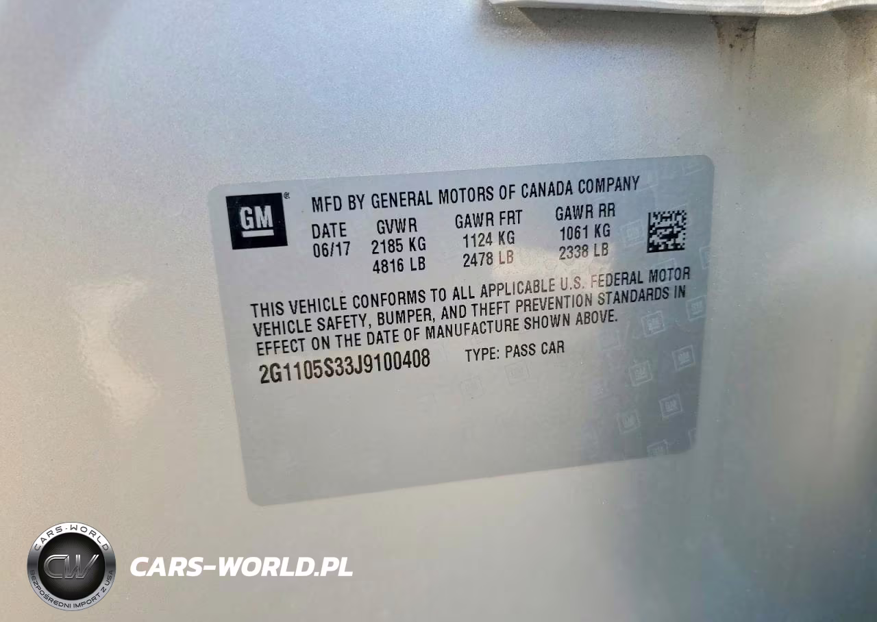 2018 Chevrolet Impala Lt VIN:2G1105S33J9100408 - 12