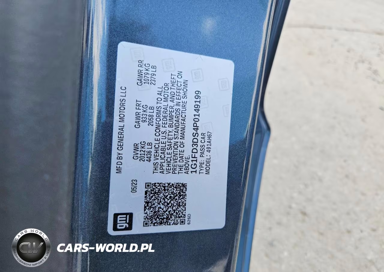2023 CHEVROLET CAMARO LT VIN:1G1FD3DS4P0149199 - 12