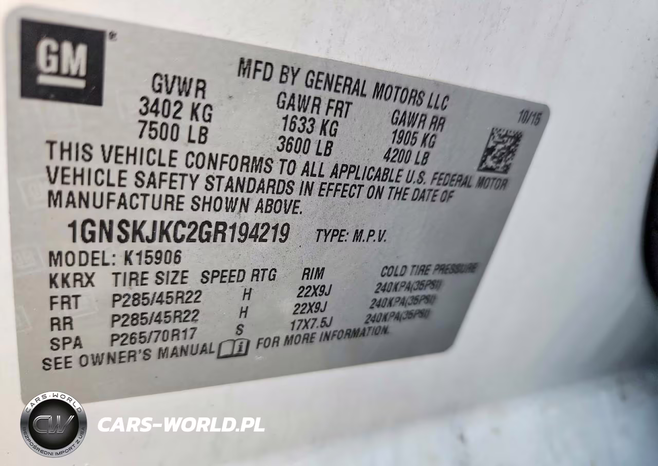 2016 Chevrolet Suburban K1500 Ltz VIN:1GNSKJKC2GR194219 - 13