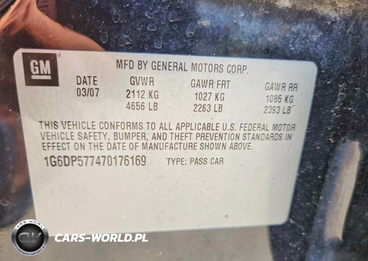 2007 Cadillac Cts Hi Feature V6 VIN:1G6DP577470176169 - 12