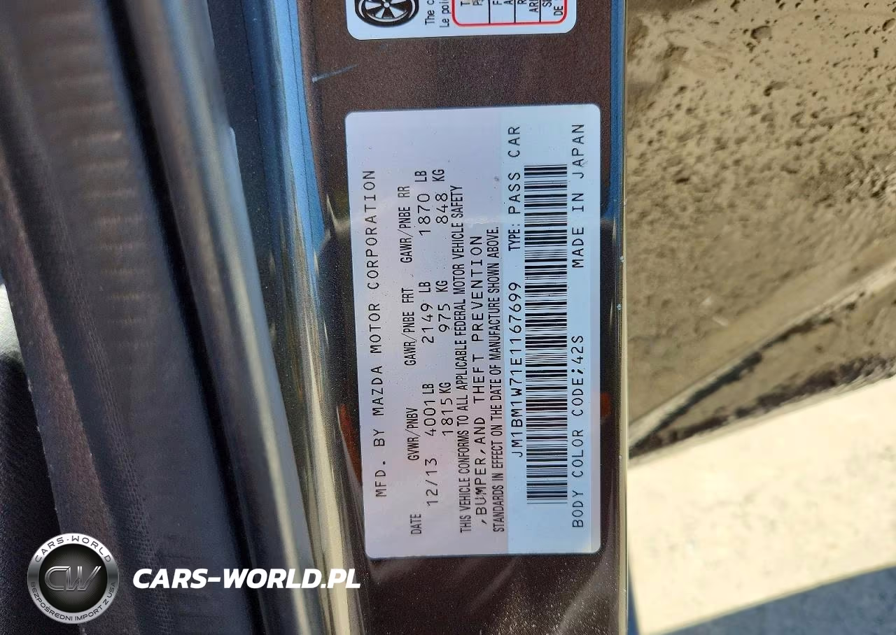 2014 Mazda 3 Grand Touring VIN:JM1BM1W71E1167699 - 12