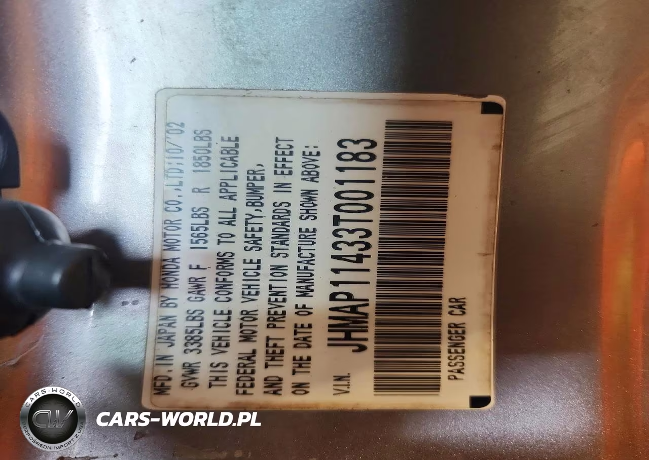 2003 Honda S2000 VIN:JHMAP11433T001183 - 12