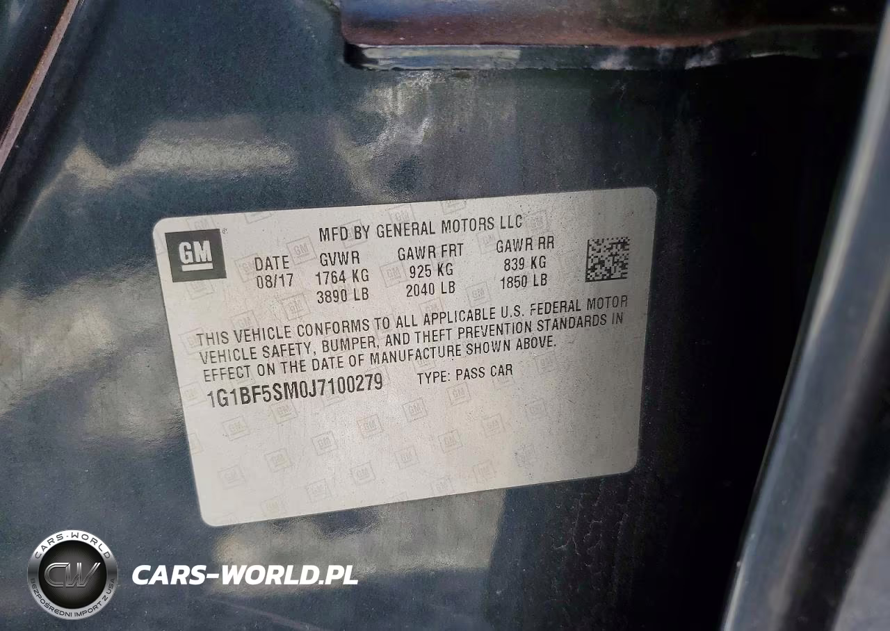 2018 Chevrolet Cruze Premier VIN:1G1BF5SM0J7100279 - 12