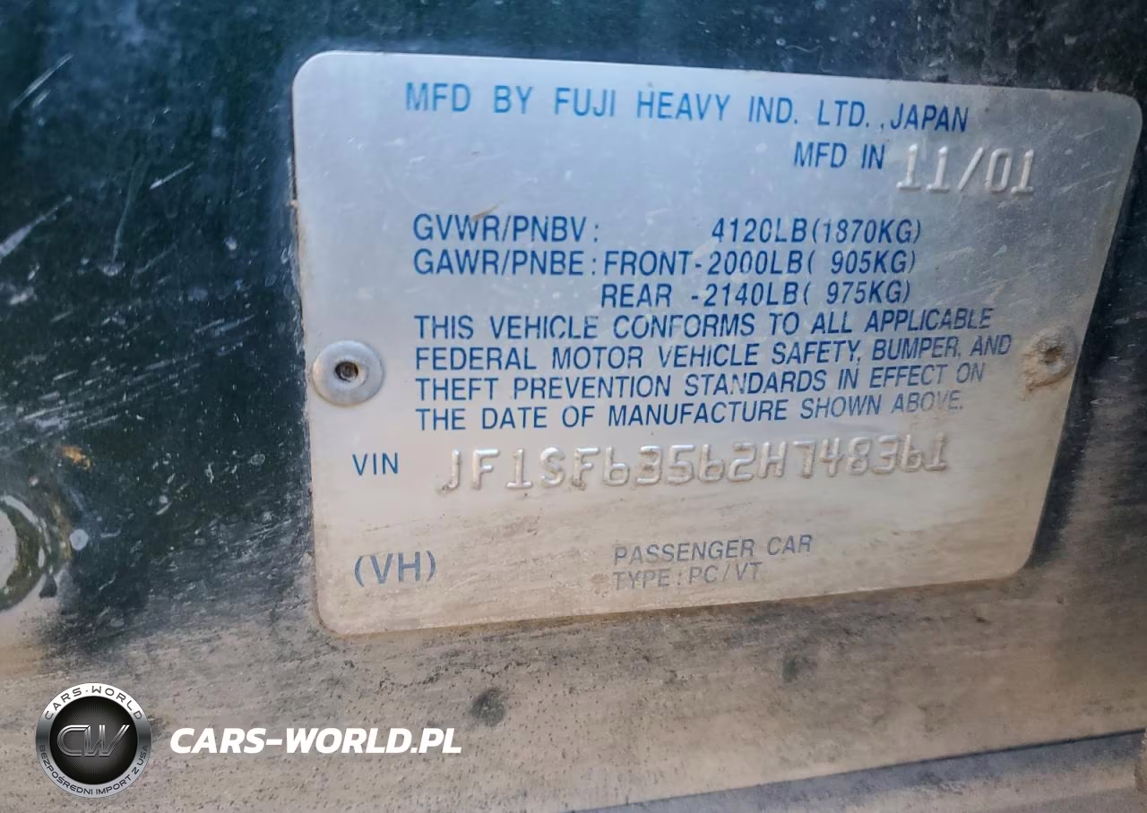 2002 Subaru Forester L VIN:JF1SF63562H748361 - 22