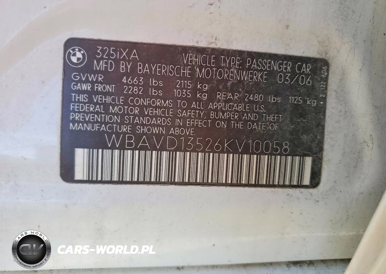 2006 BMW 325 Xi VIN:WBAVD13526KV10058 - 13