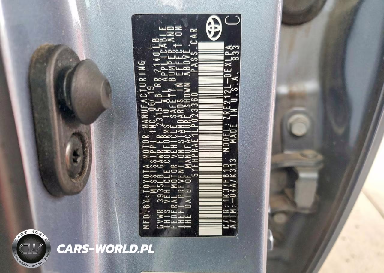 2020 Toyota Corolla Le VIN:5YFHPRAE1LP023360 - 13