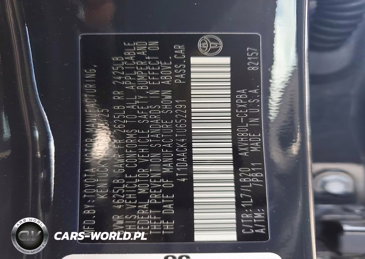 2026 Toyota Camry Xse VIN:4T1DAACK4TU652291 - 12