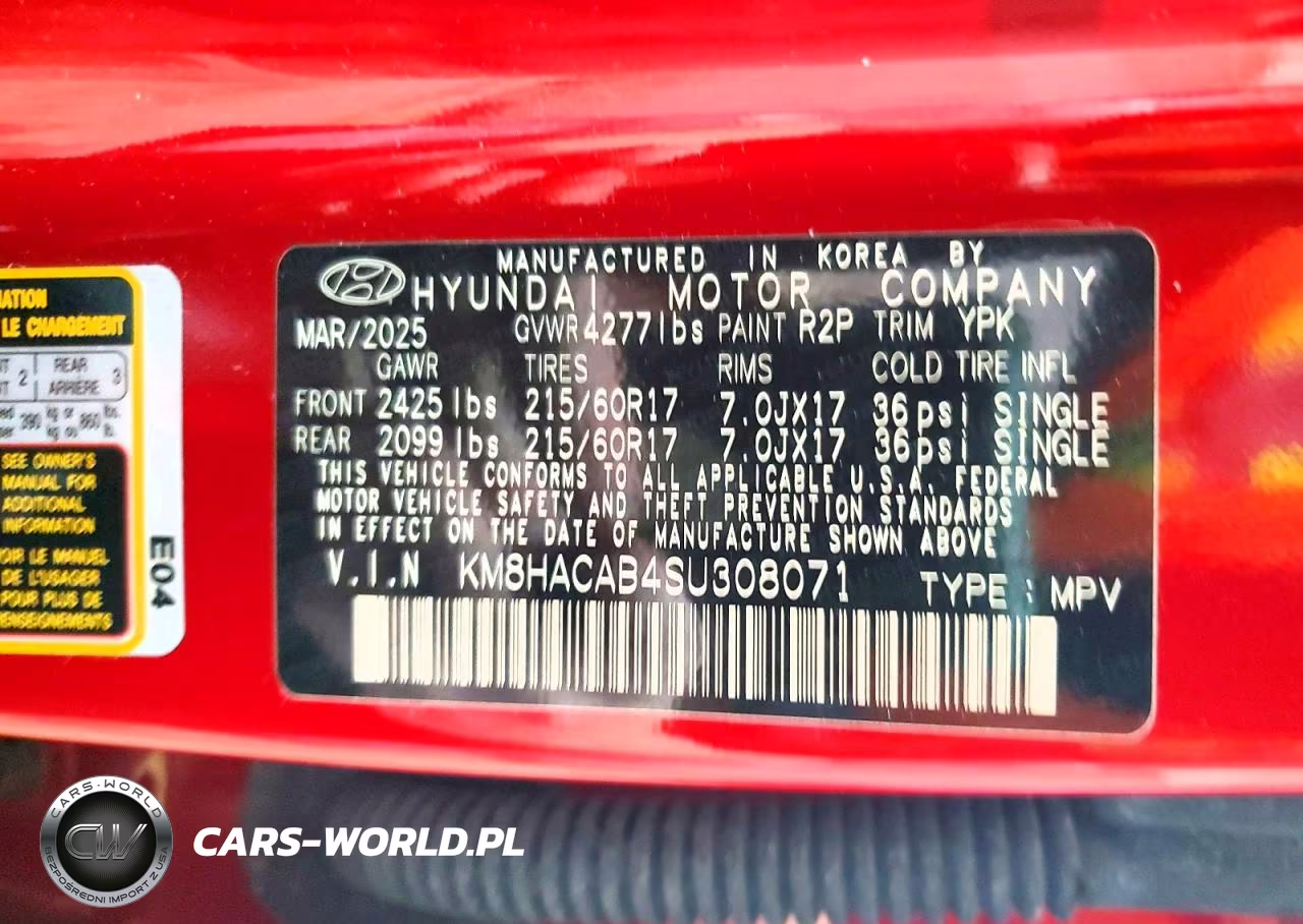 2025 Hyundai Kona Se VIN:KM8HACAB4SU308071 - 13