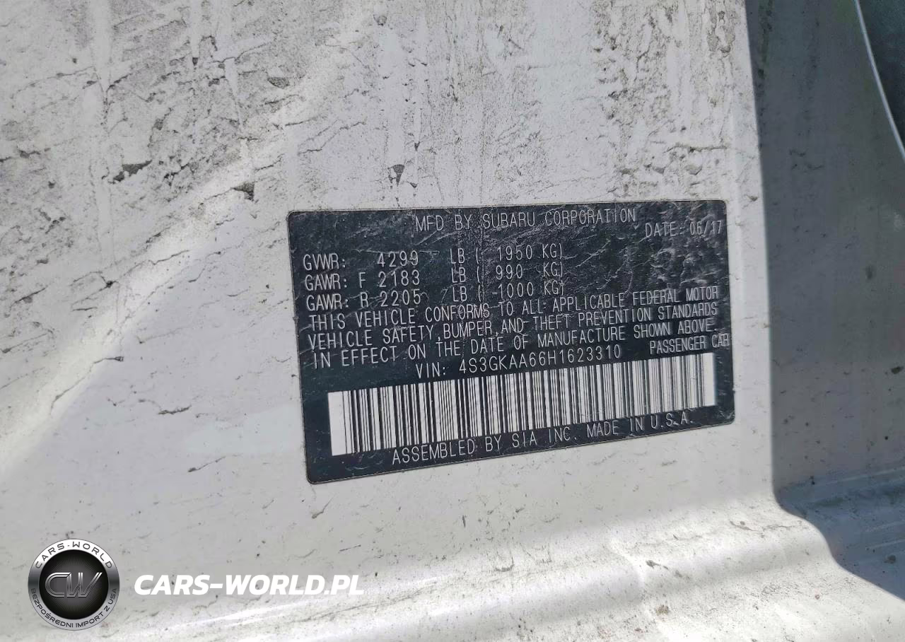 2017 Subaru Impreza VIN:4S3GKAA66H1623310 - 13