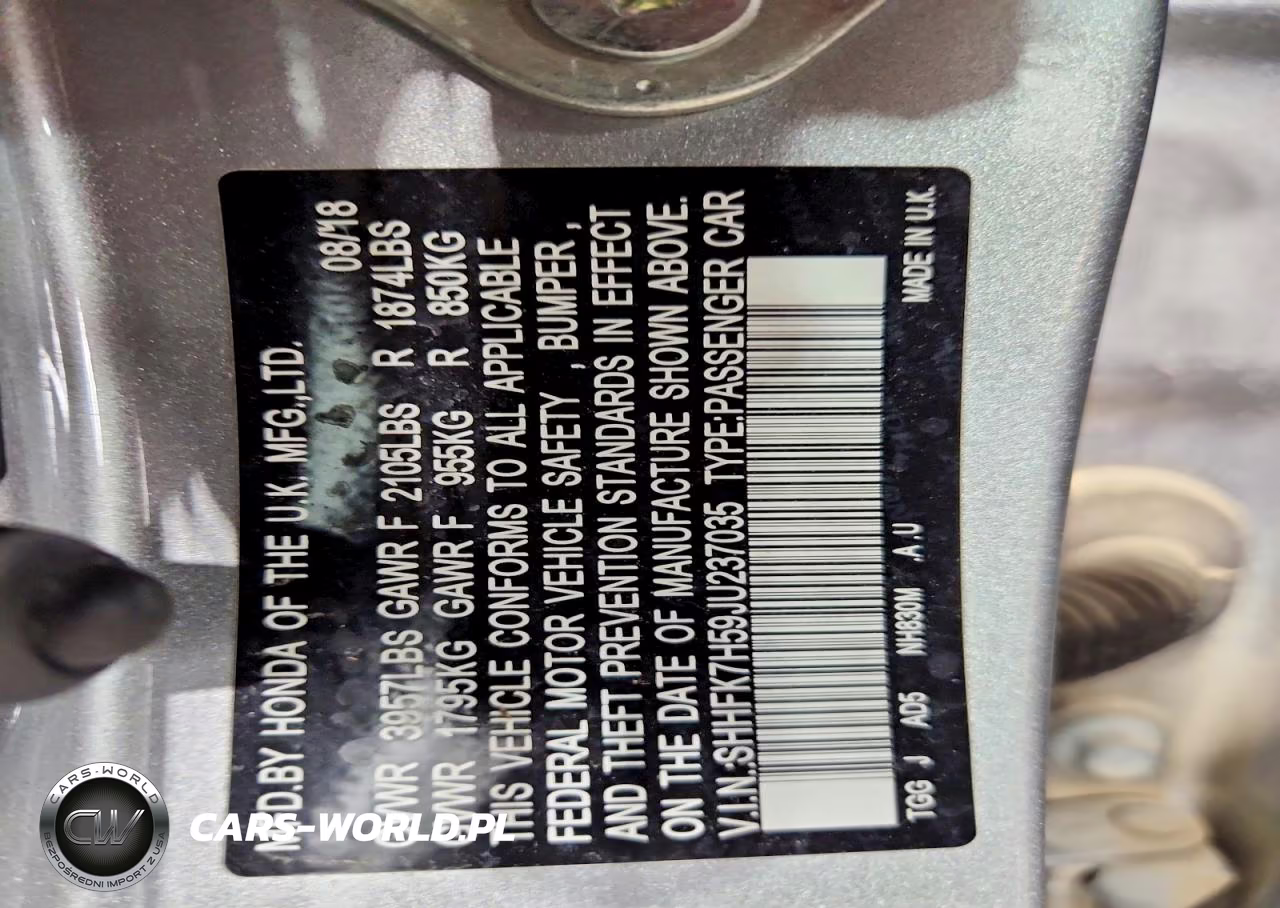 2018 Honda Civic Ex VIN:SHHFK7H59JU237035 - 12