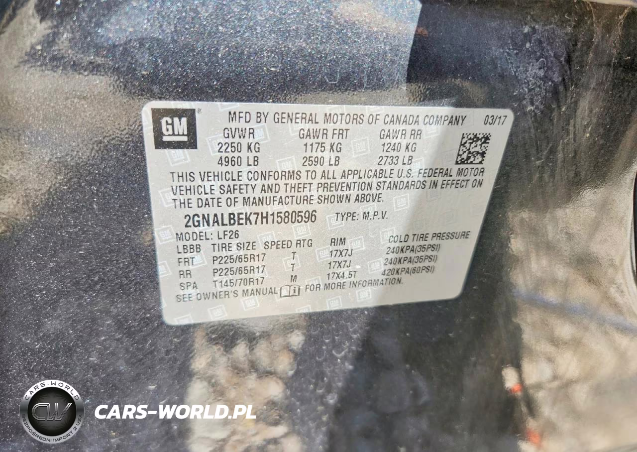 2017 Chevrolet Equinox Ls VIN:2GNALBEK7H1580596 - 13