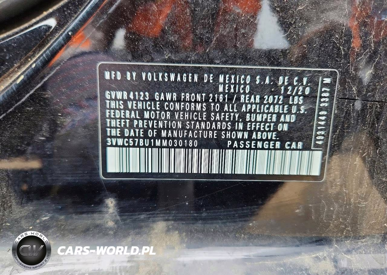 2021 Volkswagen Jetta S VIN:3VWC57BU1MM030180 - 12