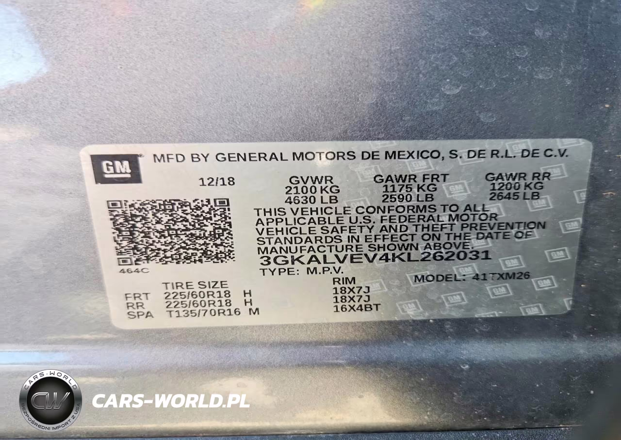 2019 GMC Terrain Slt VIN:3GKALVEV4KL262031 - 12