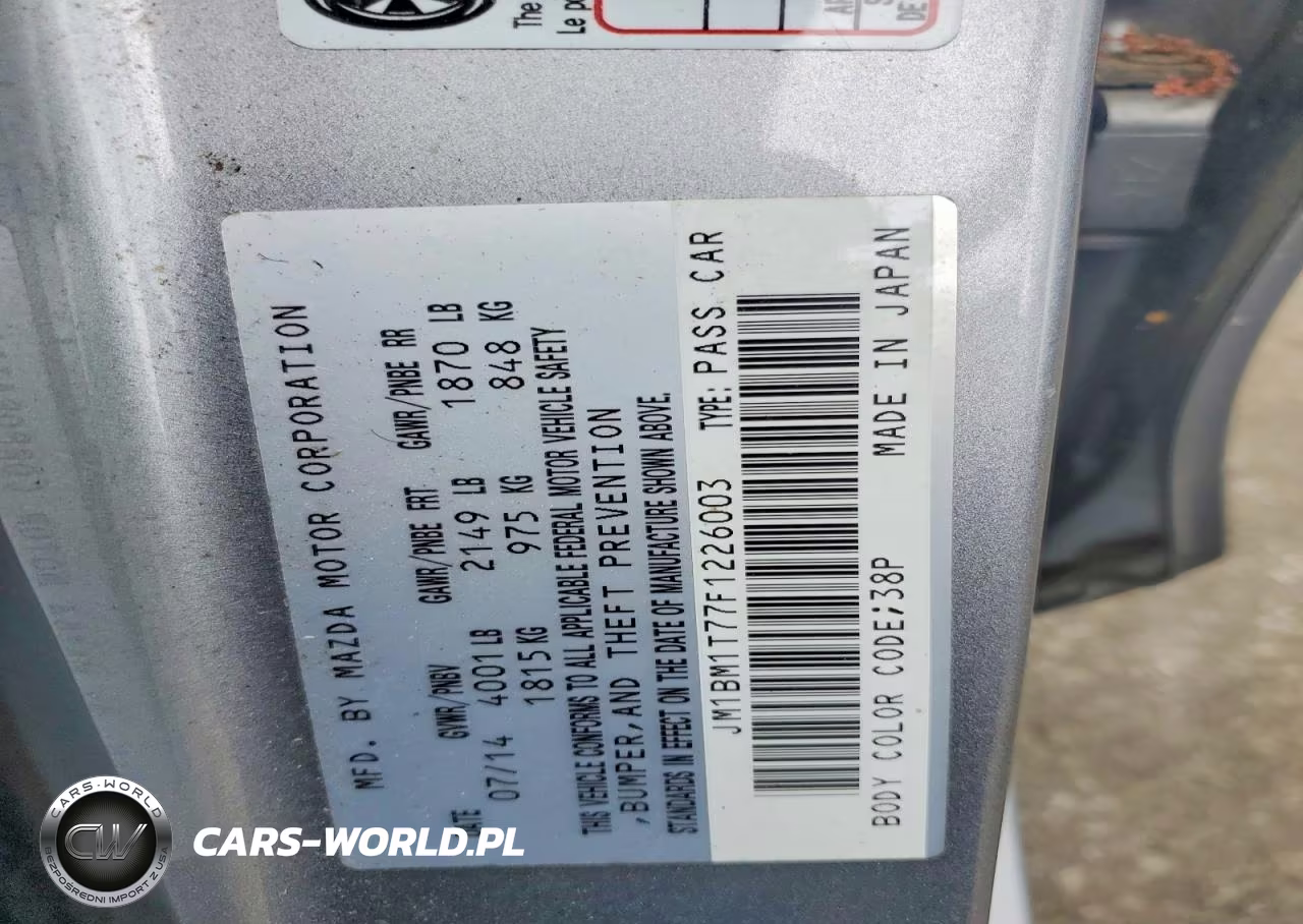 2015 Mazda 3 Sv VIN:JM1BM1T77F1226003 - 12