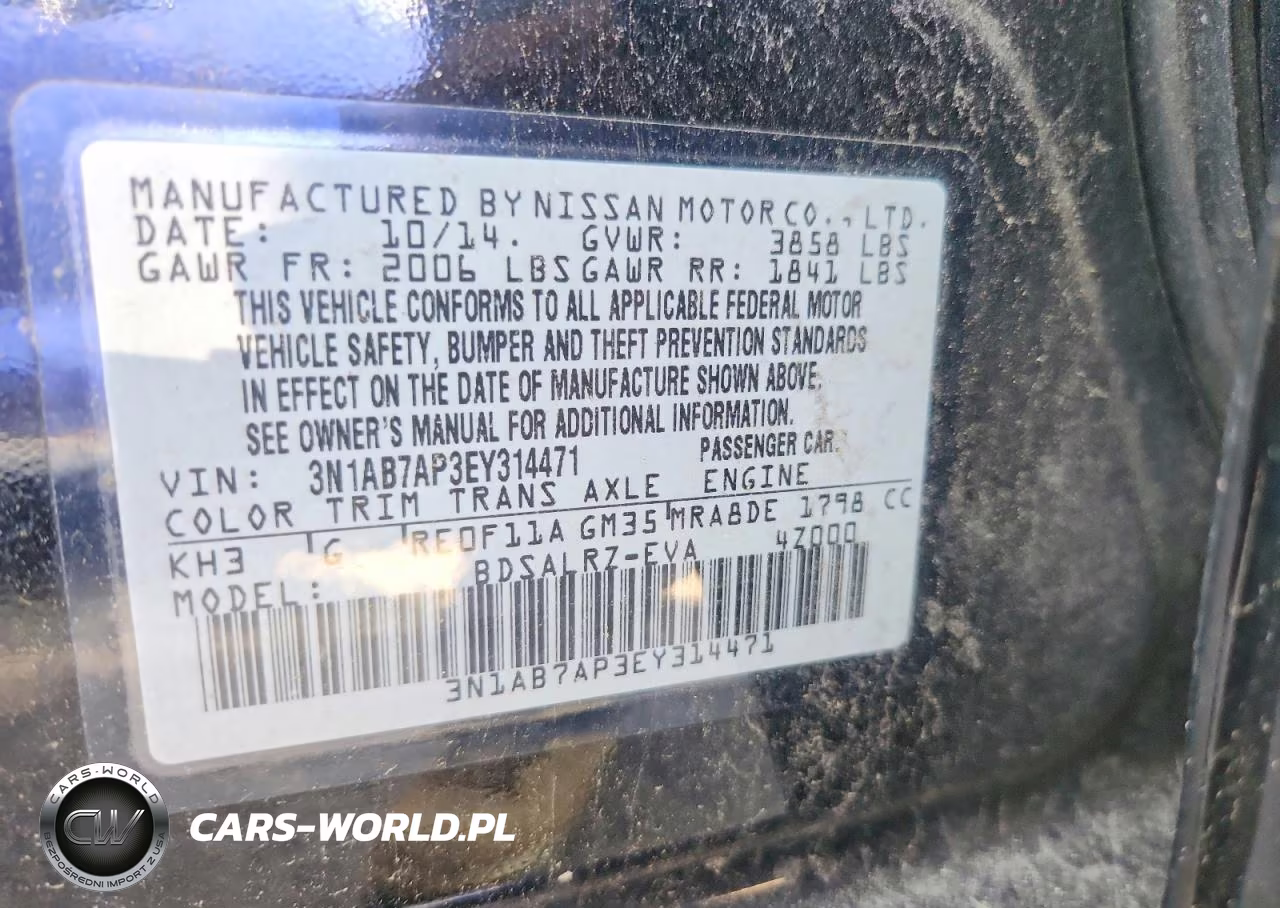 2014 NISSAN SENTRA S VIN:3N1AB7AP3EY314471 - 12