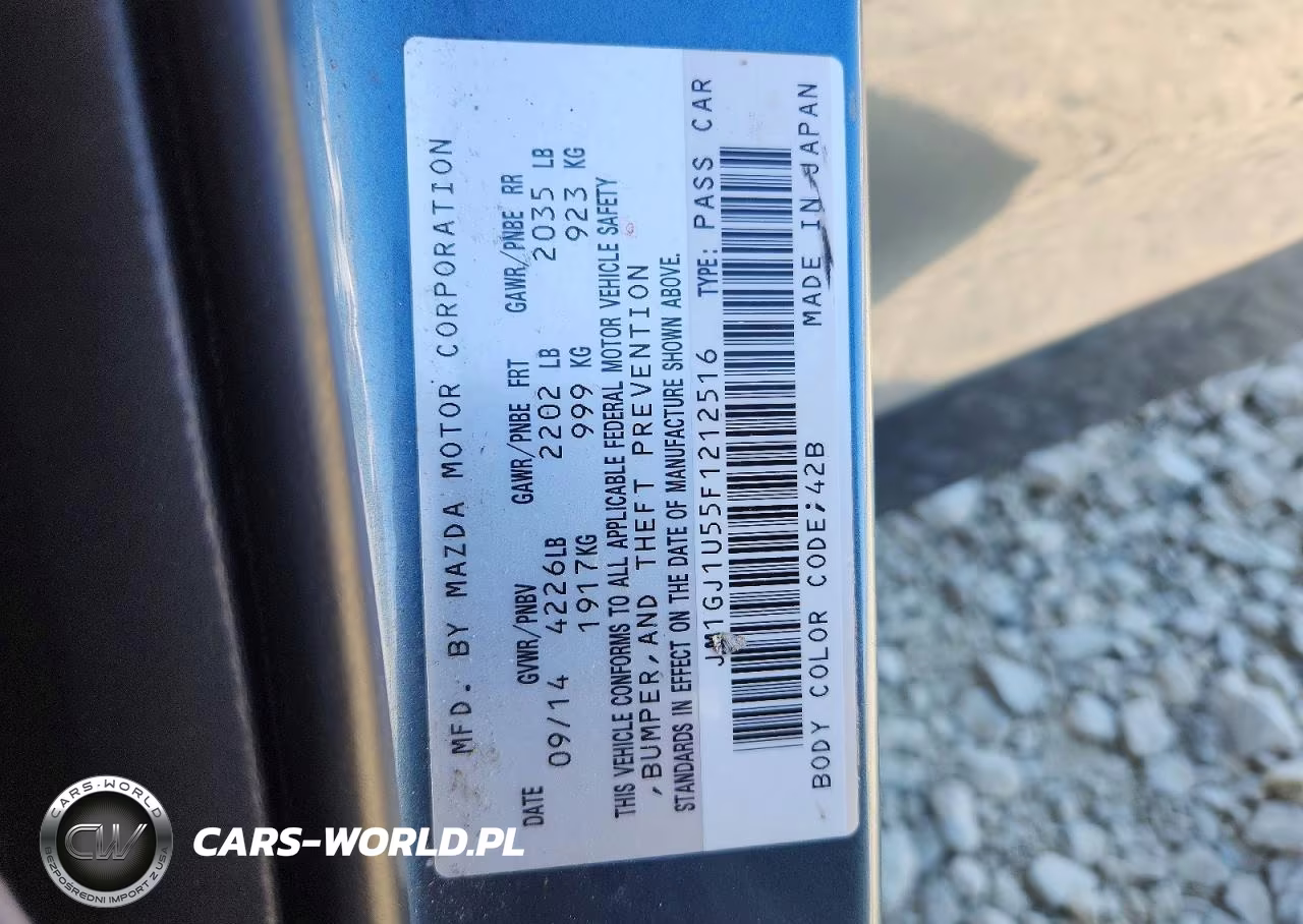 2015 Mazda 6 Sport VIN:JM1GJ1U55F1212516 - 13