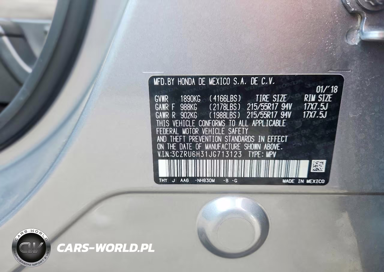 2018 Honda Hr-V Lx VIN:3CZRU6H31JG713123 - 14