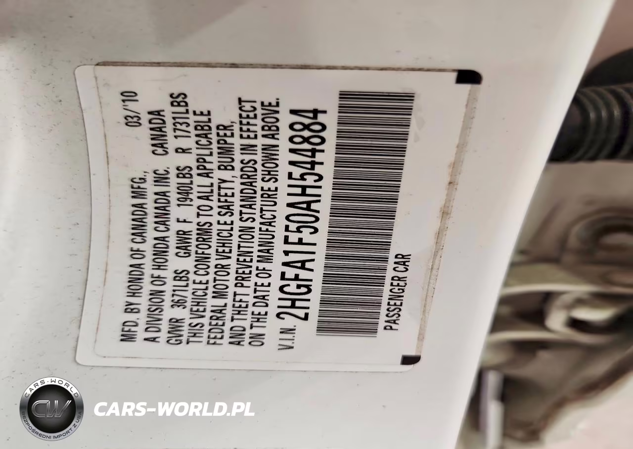 2010 Honda Civic Lx VIN:2HGFA1F50AH544884 - 12