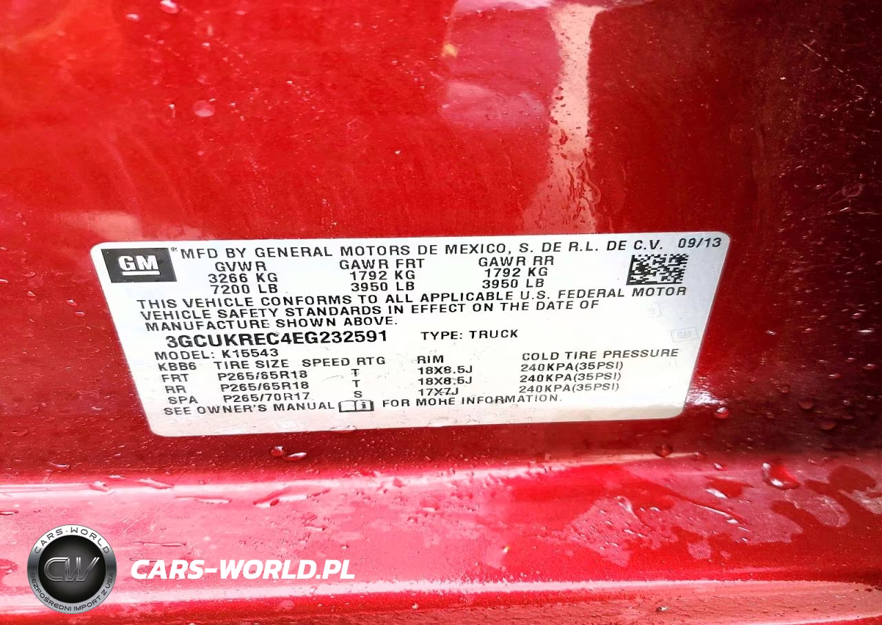 2014 Chevrolet Silverado K1500 Lt VIN:3GCUKREC4EG232591 - 13
