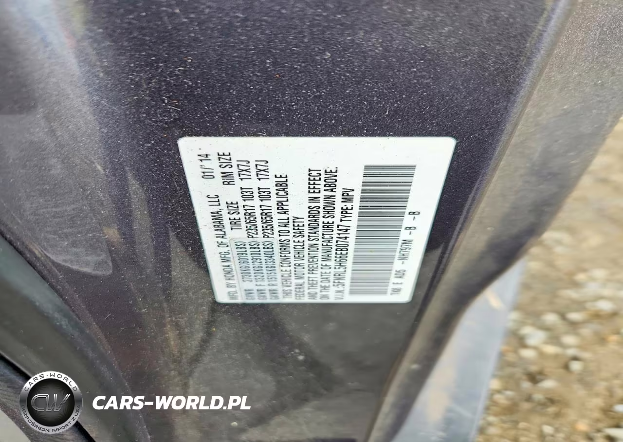 2014 Honda Odyssey Ex-L VIN:5FNRL5H66EB074147 - 13