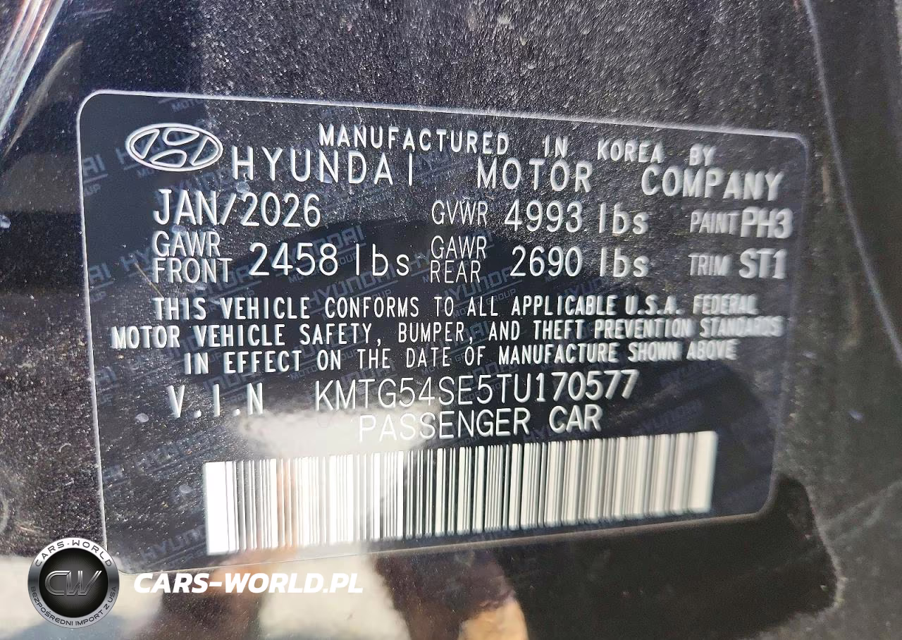 2026 Genesis G70 Sport Prestige VIN:KMTG54SE5TU170577 - 12