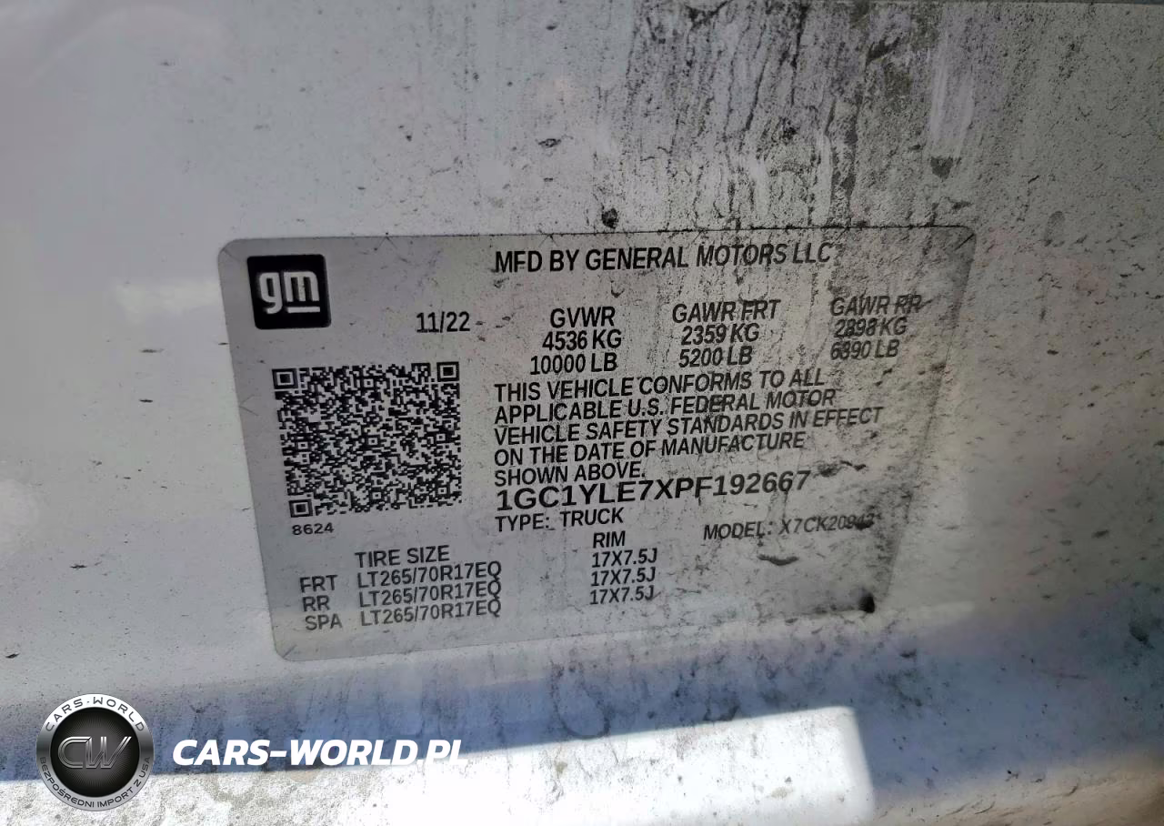 2023 Chevrolet Silverado K2500 Heavy Duty VIN:1GC1YLE7XPF192667 - 12