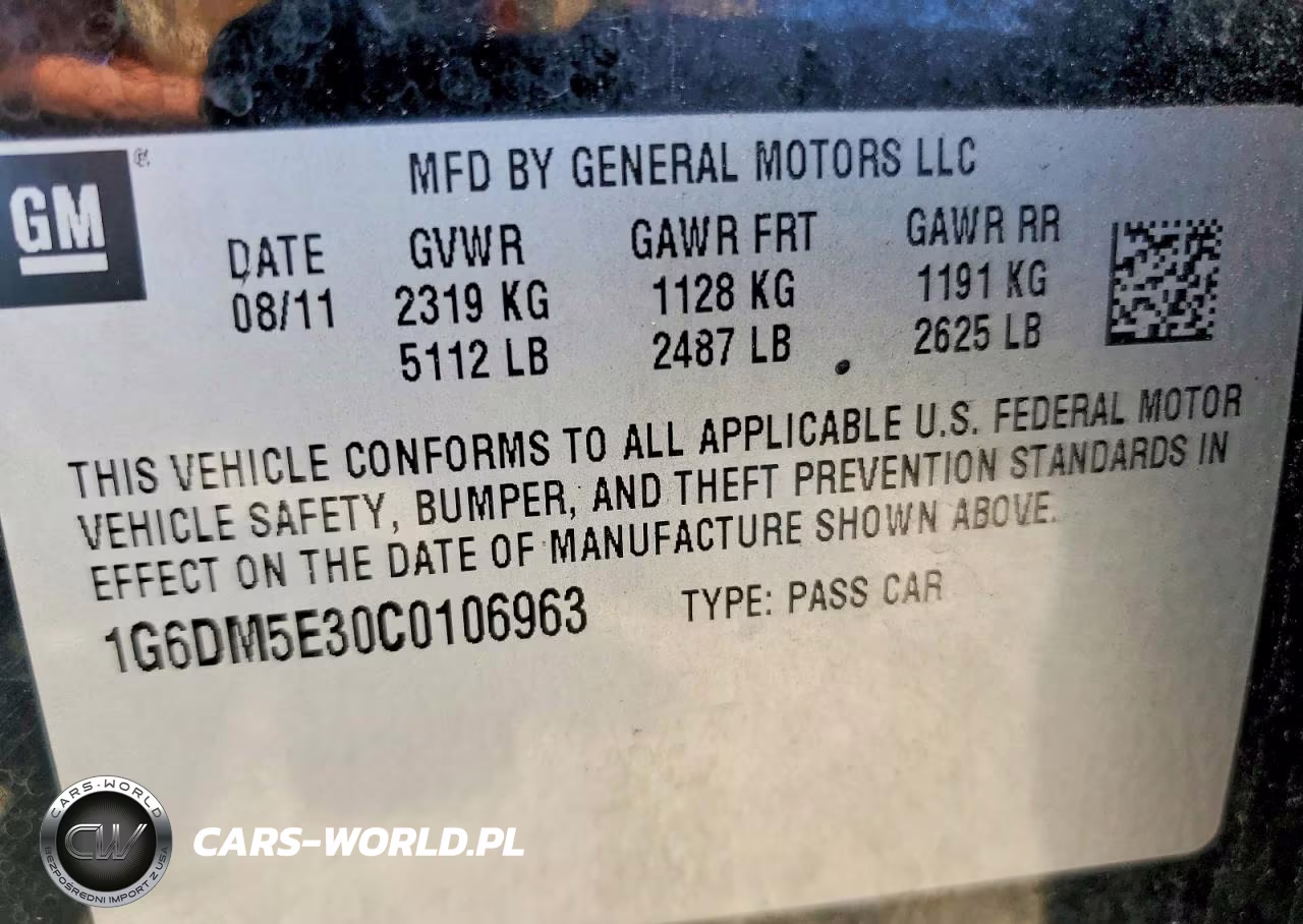 2012 Cadillac Cts Performance Collection VIN:1G6DM5E30C0106963 - 12
