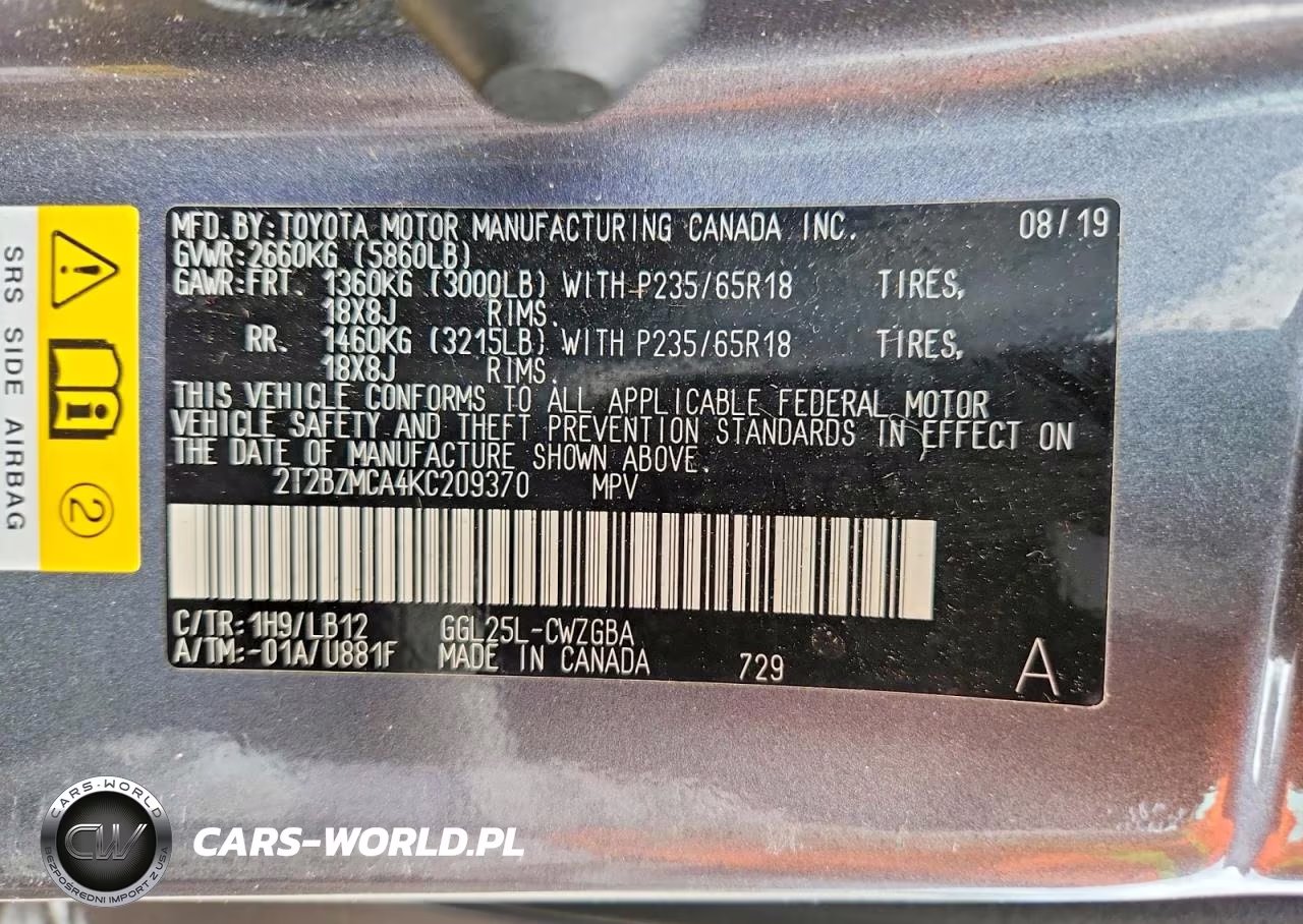 2019 Lexus Rx 350 Base VIN:2T2BZMCA4KC209370 - 13