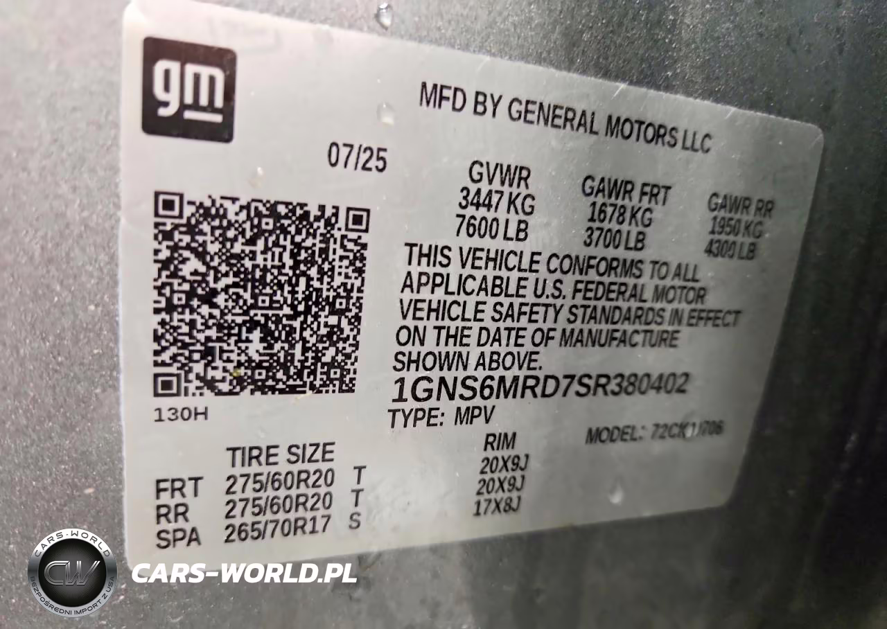 2025 Chevrolet Tahoe K1500 Ls VIN:1GNS6MRD7SR380402 - 13