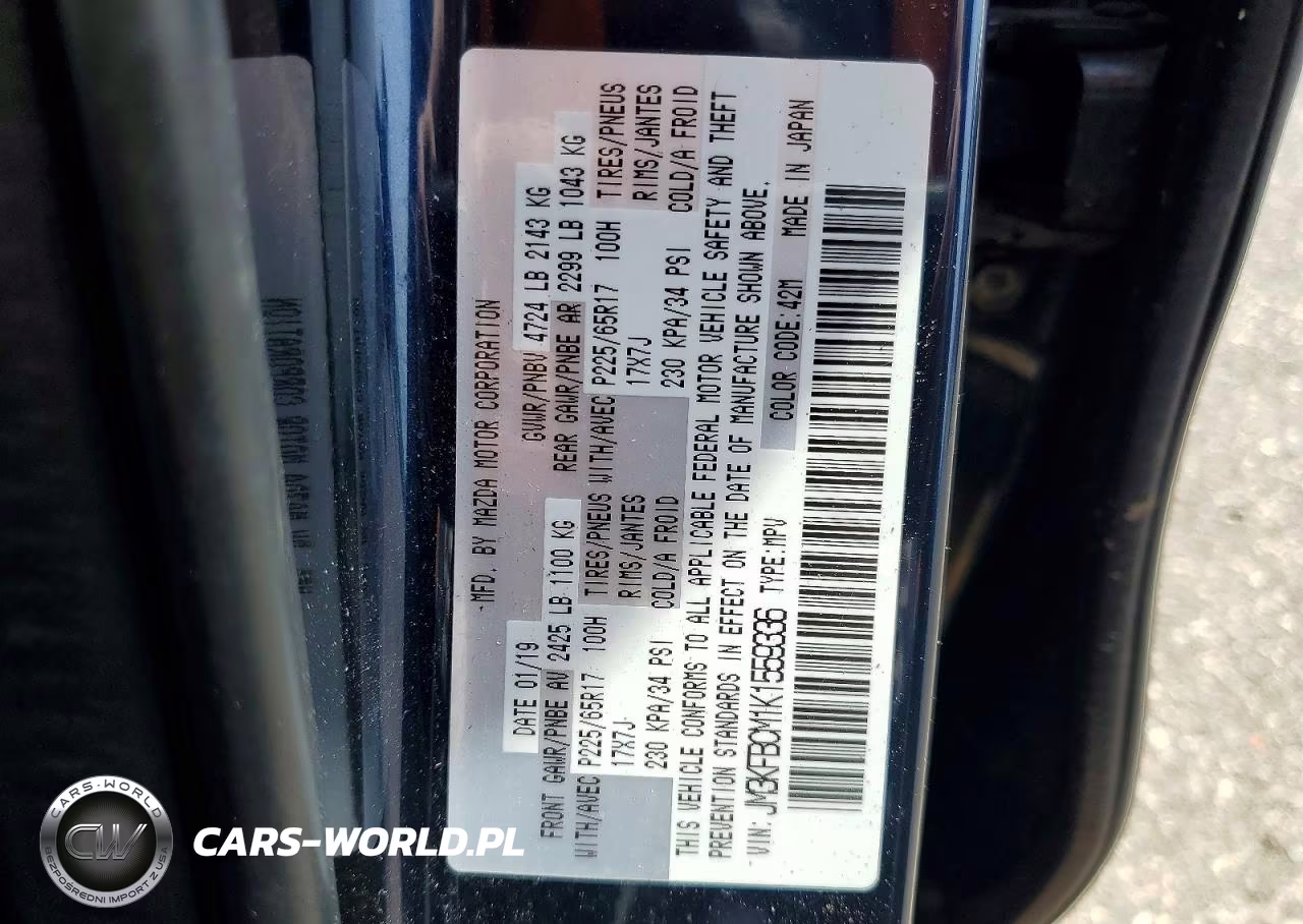 2019 Mazda Cx-5 Touring VIN:JM3KFBCM1K1559336 - 13