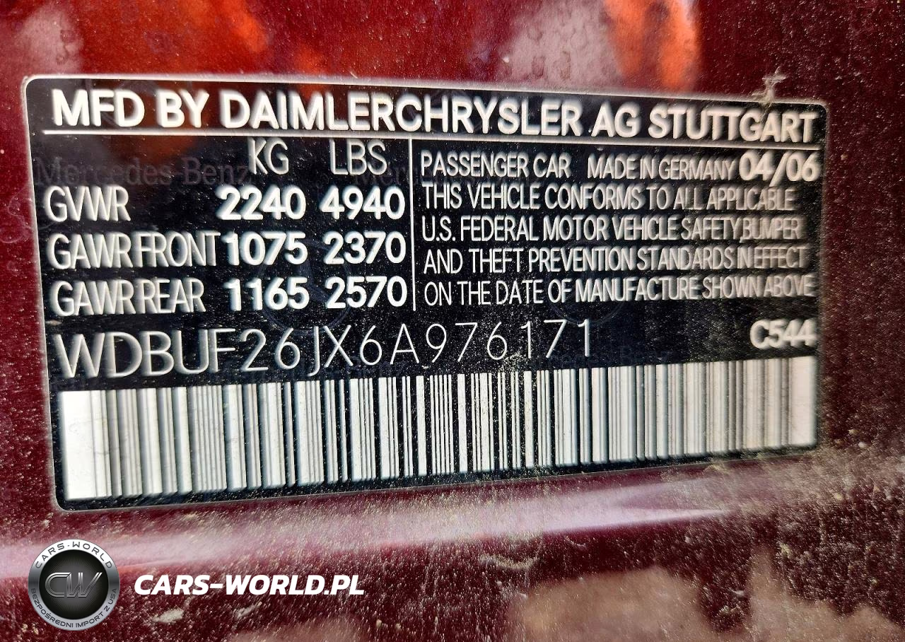 2006 Mercedes-Benz E 320 Cdi VIN:WDBUF26JX6A976171 - 12