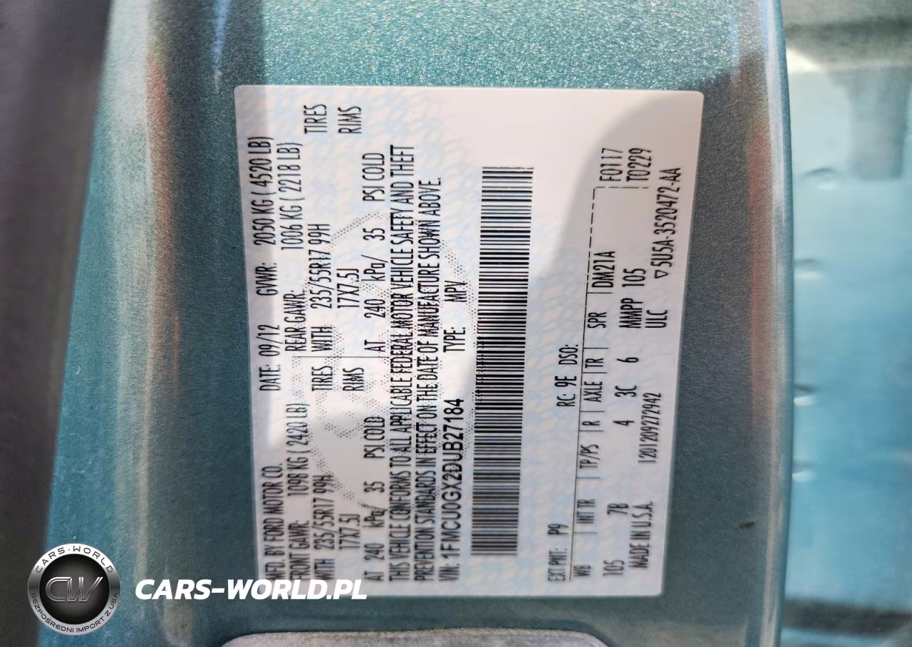 2013 Ford Escape Se VIN:1FMCU0GX2DUB27184 - 13