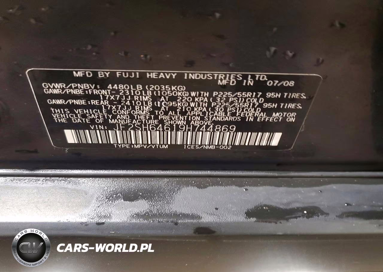 2009 Subaru Forester 2.5X Limited VIN:JF2SH64619H744869 - 13