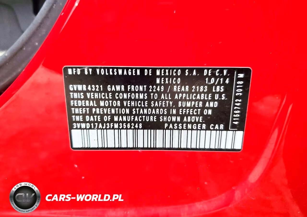 2015 Volkswagen Jetta Se VIN:3VWD17AJ3FM356248 - 12