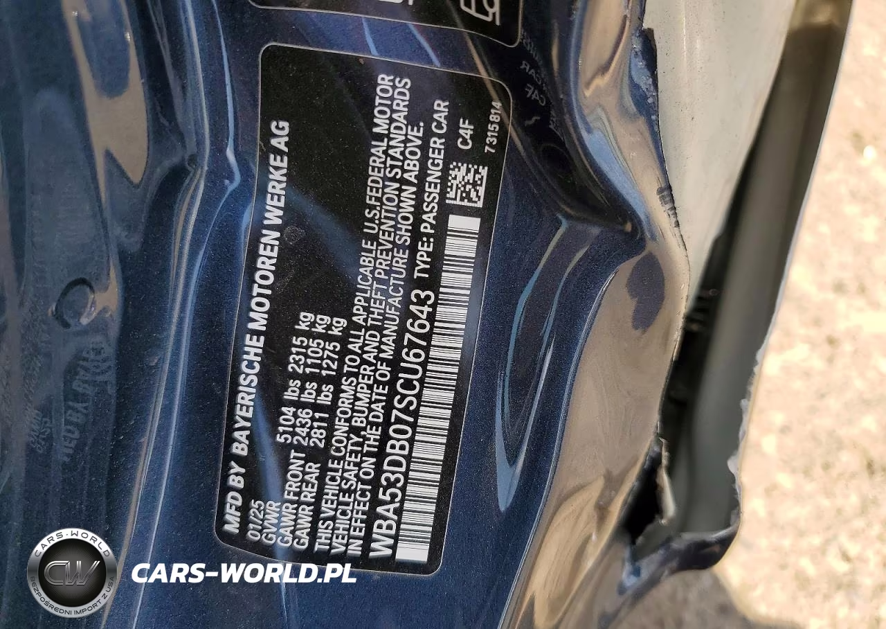 2025 BMW 430Xi VIN:WBA53DB07SCU67643 - 13