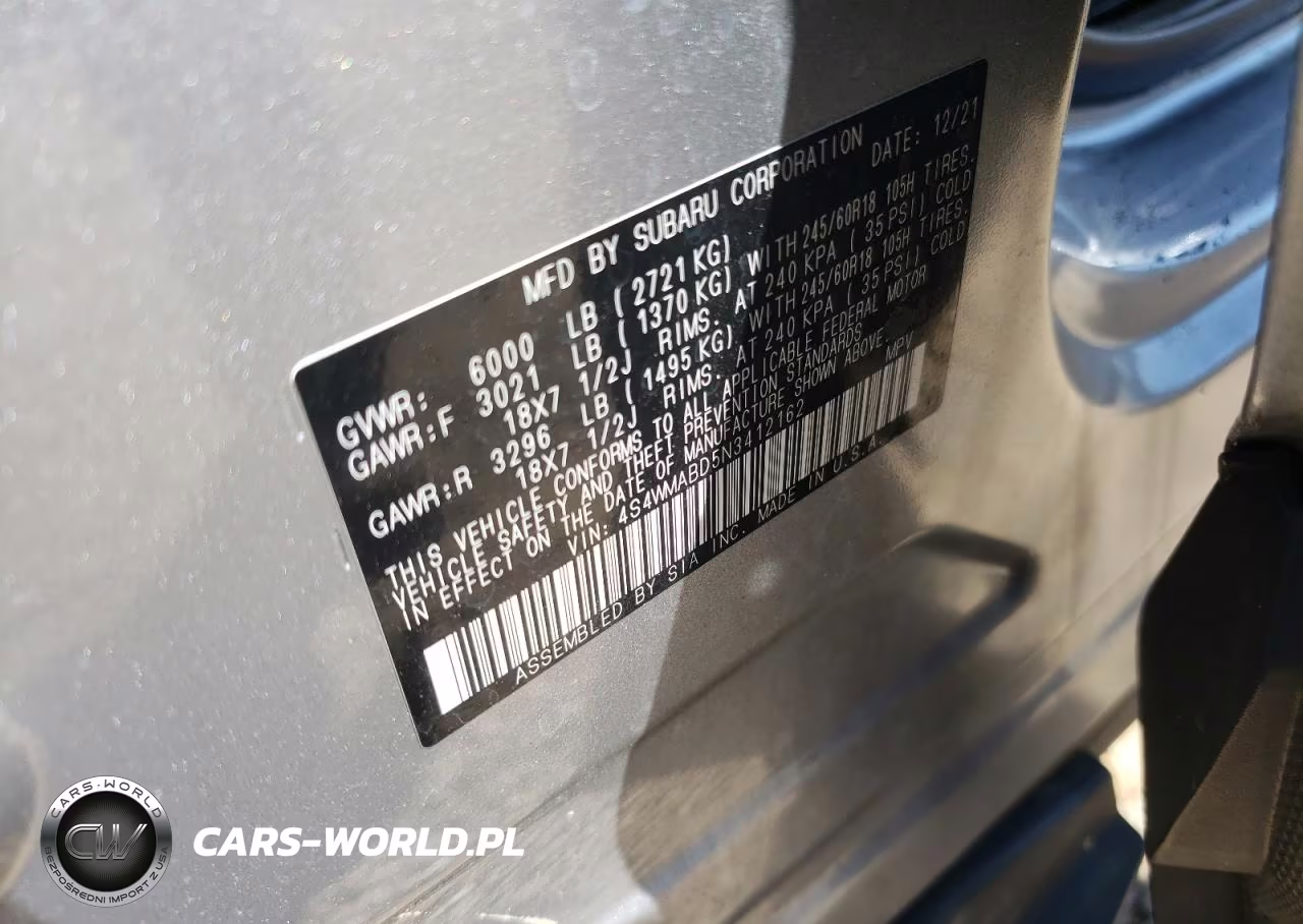 2022 Subaru Ascent VIN:4S4WMABD5N3412162 - 14