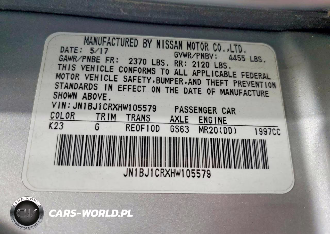 2017 Nissan Rogue Sport S VIN:JN1BJ1CRXHW105579 - 13